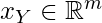 x_Y \in \mathbb{R}^{m}