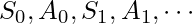 S_0, A_0, S_1, A_1, \cdots