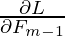 \frac{\partial L}{\partial F_{m-1}}