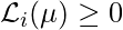 \mathcal{L}_i(\mu) \geq 0